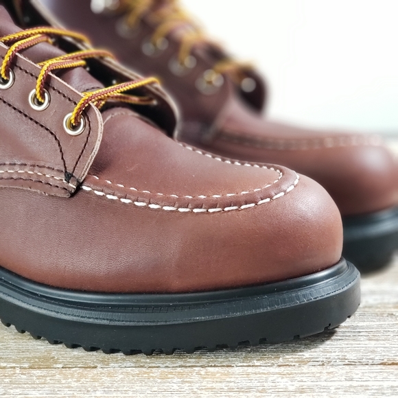 Red Wing Shoes Men's Brown Leather Boots 8249 New - Picture 11 of 14